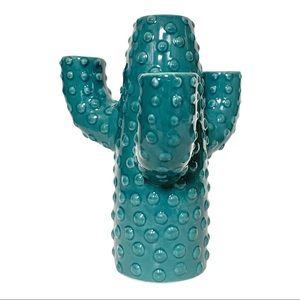 Teal Saguaro Cactus Home Decor